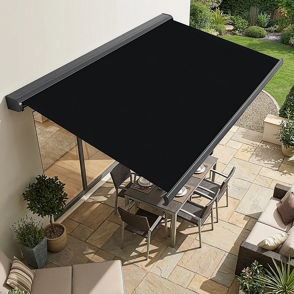 4.0m x 3.0m Retractable Folding Arm Awning Heavy Duty Full Cassette Motorised โ image 2