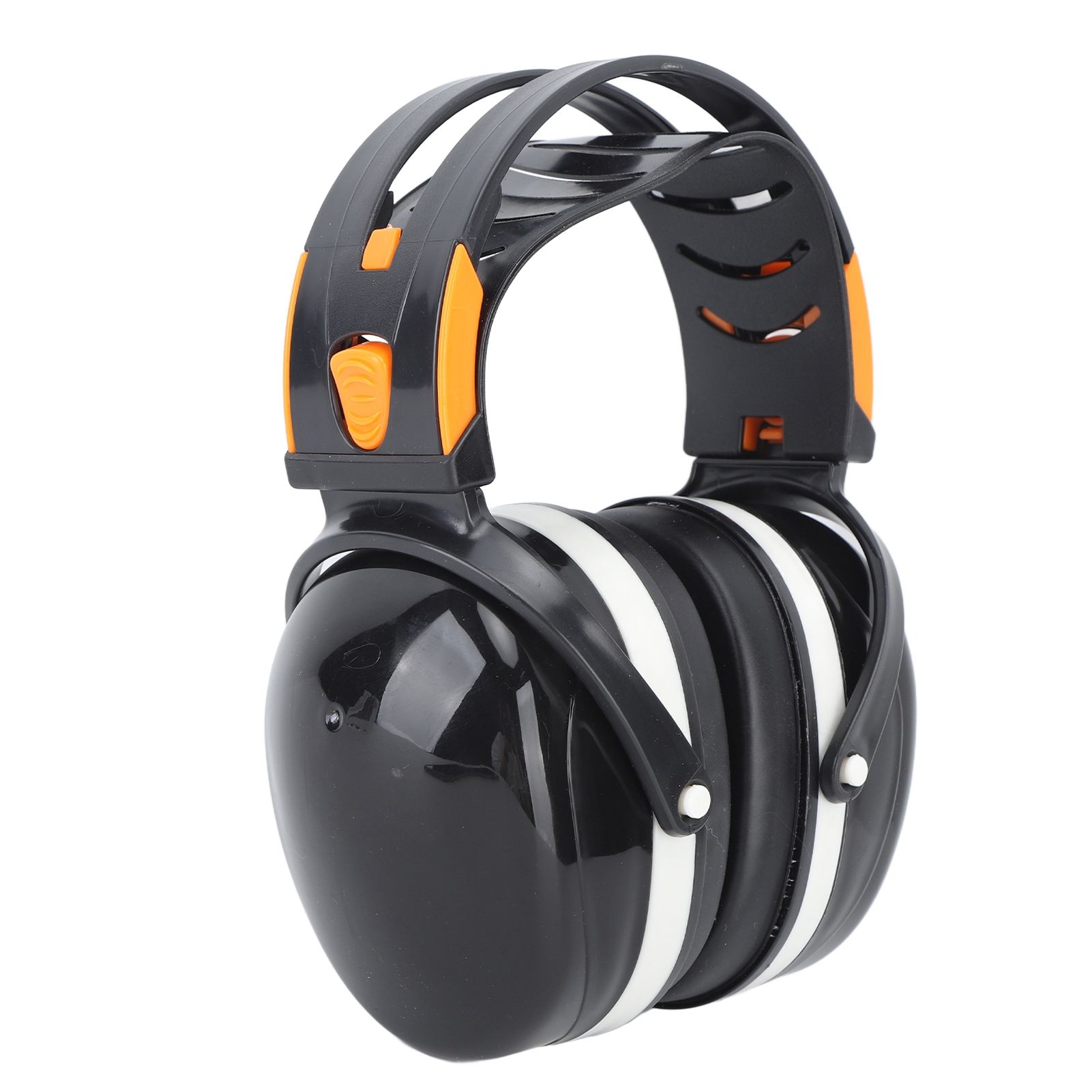 Noise Reduction Earmuffs Foldable Lightweight Hearing Protection Safety Over Head Ear Muff for Garden Shooting Mowing Black White — image 2