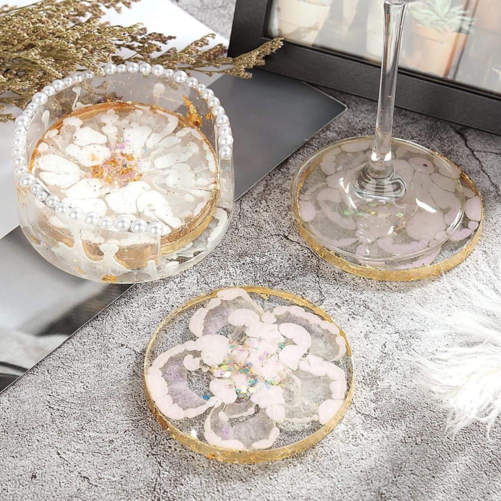 Coaster Mold Round Silicone Mold Cup Mat Epoxy Resin Mold Home Tabletop Decoration โ image 5