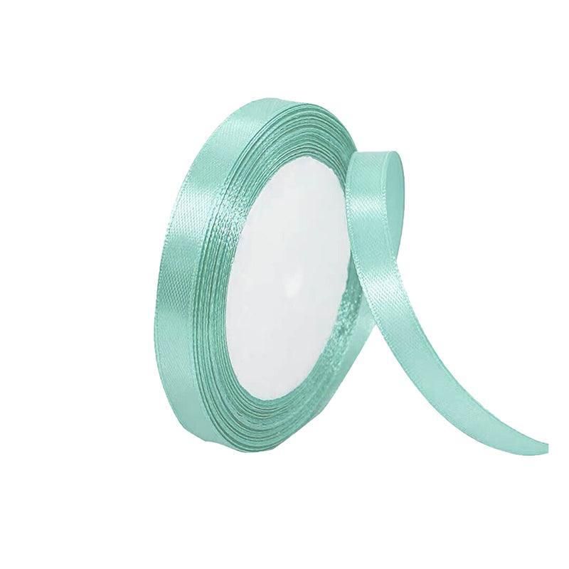 10mm Width Satin Hair Ribbon Wedding Party Decoration Gift Banquet 3m - Tiffany Blue