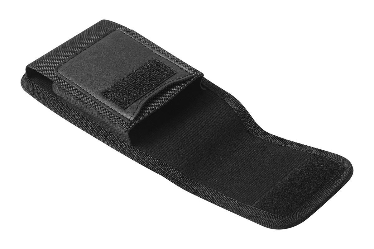 2Pcs Universal Black Oxford Cloth Phone Waist Pouch with Belt Clip and Card Holder Compatible with Most Smartphones - XL — image 6