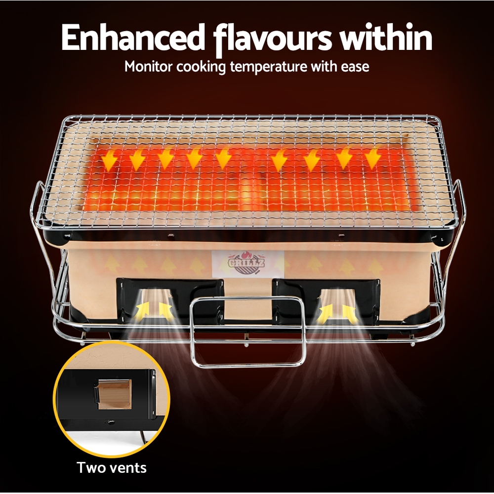 Grillz BBQ Grill Tabletop Charcoal Smoker — image 4