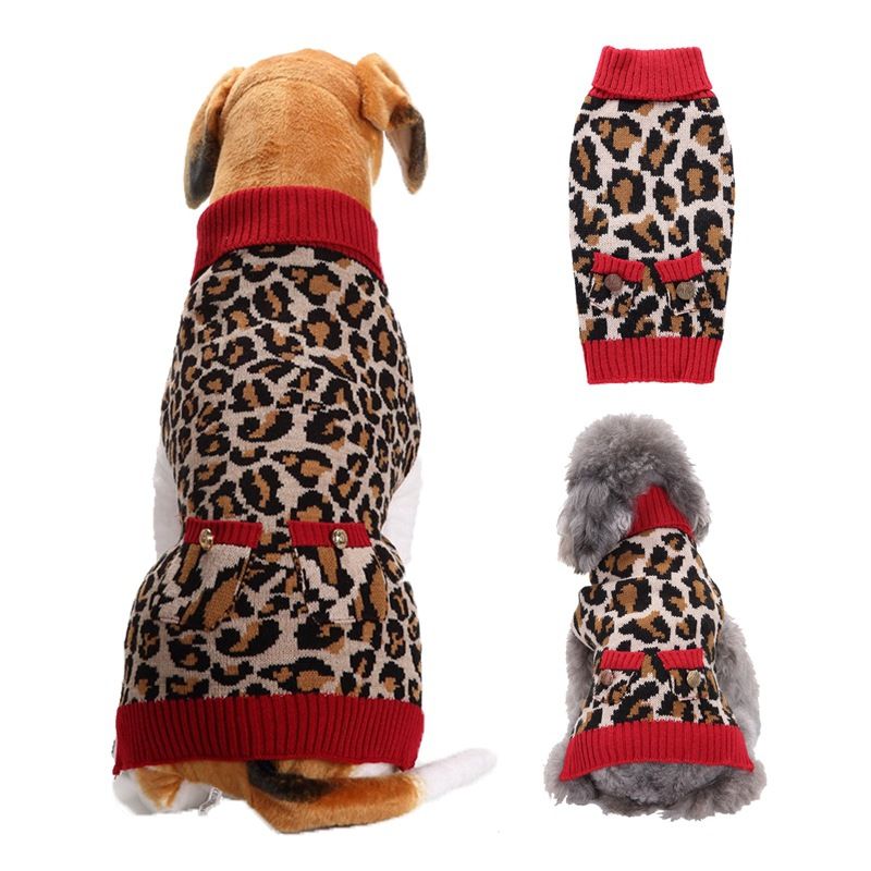 Dog Sweater Acrylic Knit Christmas Red and white Santa Claus Size: S; Neck (cm): 24-28; Bust (cm): 32-38; Back length (cm): 22-25; Recommended pet weight (kg) โ image 3