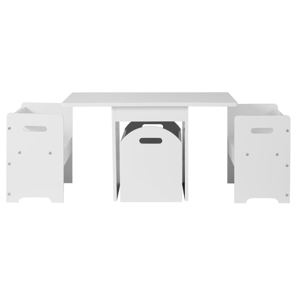 Keezi 3PCS Kids Table and Chairs Set Storage Toys Play Activity Desk โ image 3