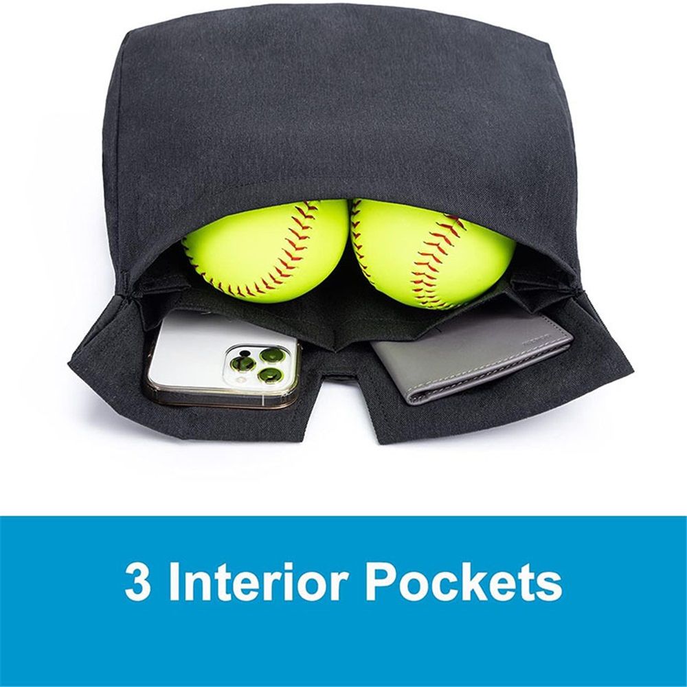 Umpire Ball Bag | Baseball Softball | Umpire Ball Bag for Baseball Softball, Ball Bag (black, 30*8*34cm) — image 4