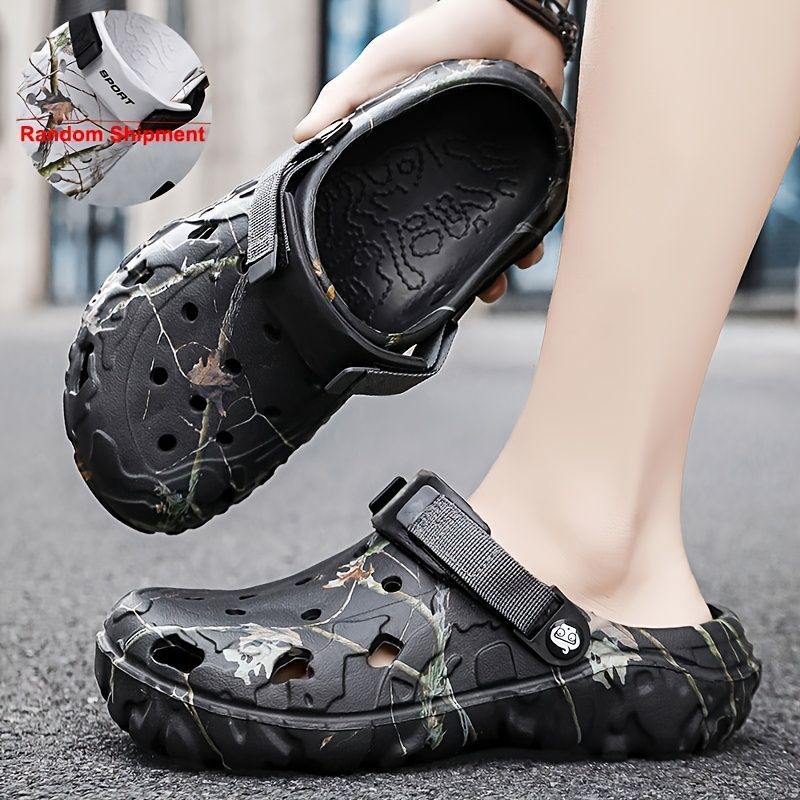 Men'S Summer Mules Beach Shoes Thick-Soled Mules EVA Shoes Anti-Slip Shoes - Black - Size 46 — image 3