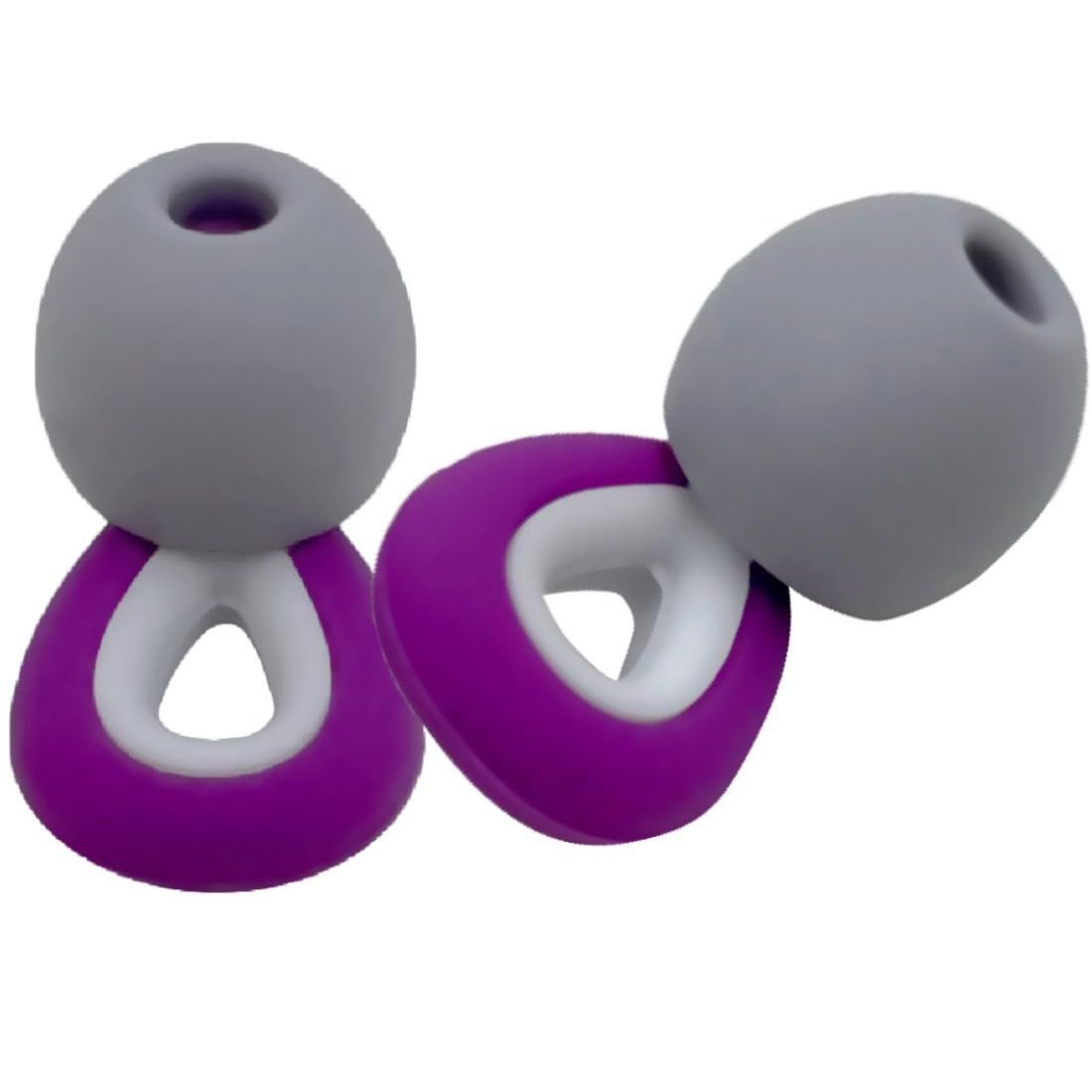 Ear Plugs for Sleeping, for Sleeping Noise Concert Ear Plugs Swimming Ear Plugs Silicone Ear Plugs for Swimming,Sleeping(Purple) — image 3
