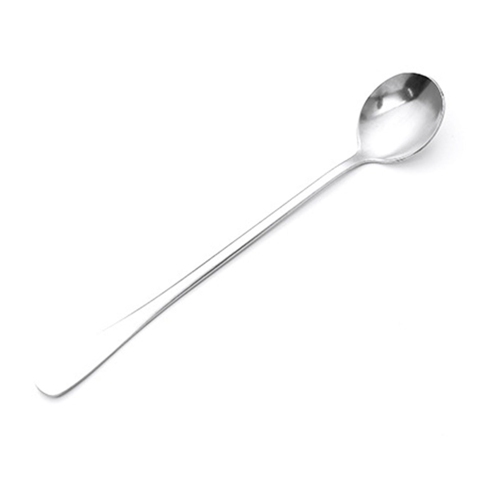 Long Handle Spoons Stainless Steel Elegant Multi Functional Stirring Spoons for Coffee Tea Dessert 3pcs Round Head โ image 4