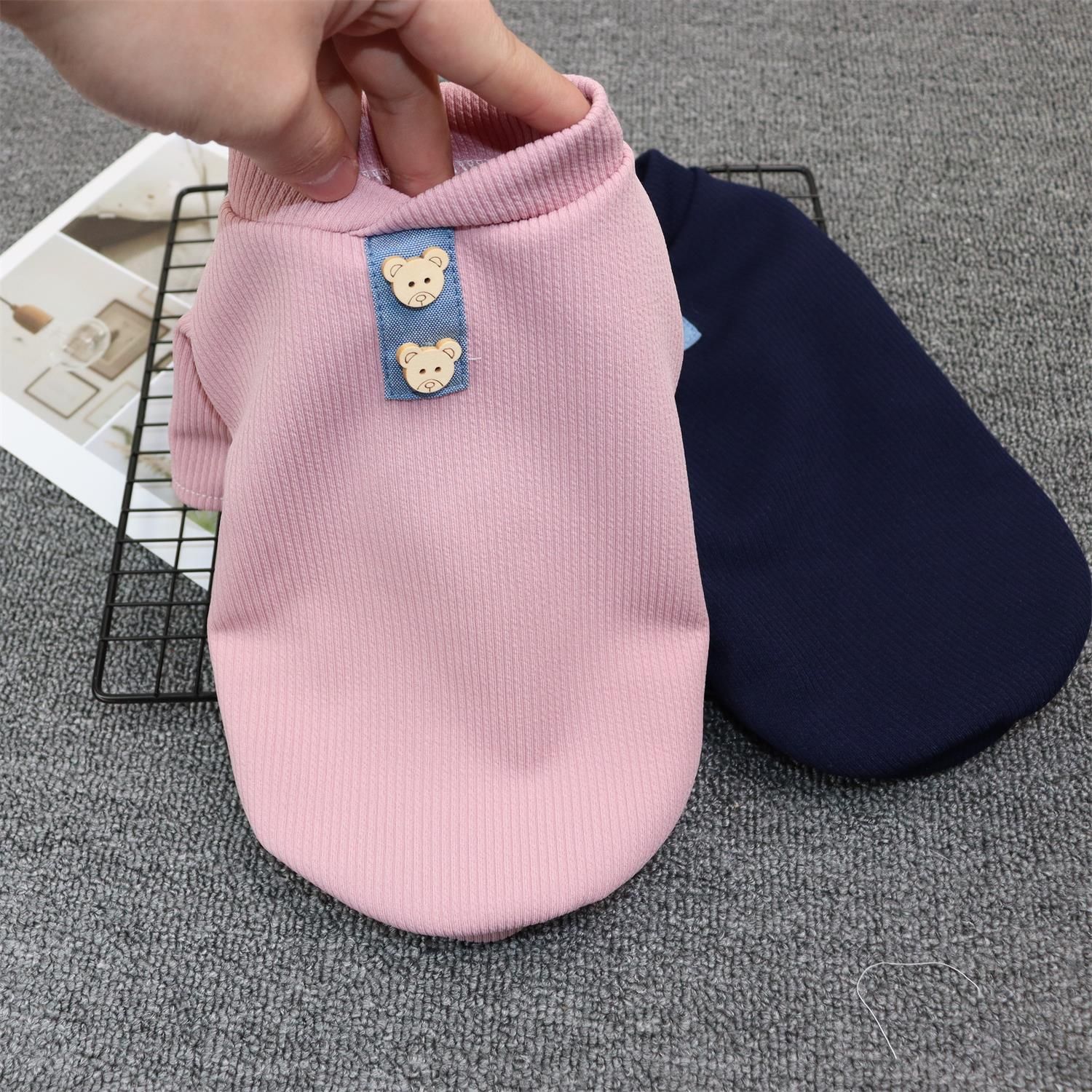Pet Cat Dog Clothes Odd Pet Elastic Vest Flying Bear Dreams-Navy Blue S — image 3