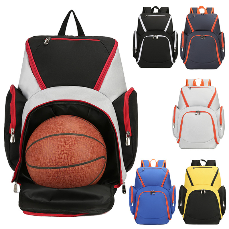 Blue Large Capacity Oxford Cloth Basketball Backpack - Waterproof Gym & Travel Bag for Men & Women with S-Type Straps โ image 3