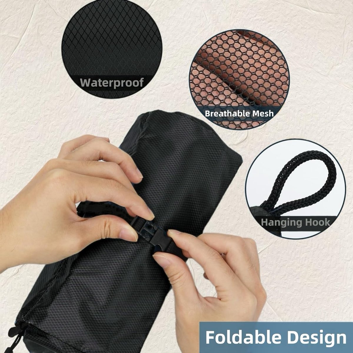 Men's travel toiletry bag - Hanging toiletry bag with waterproof shaver organizer - Makeup and travel essentials container with multiple compartments - Outdoor — image 2
