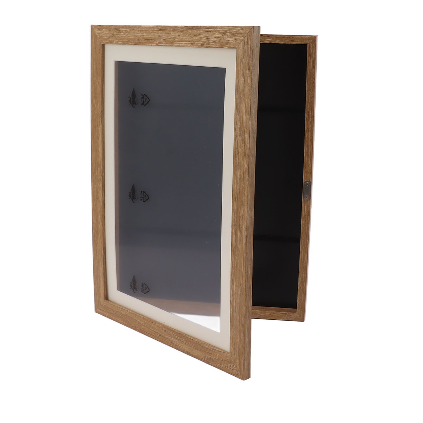 Kids Art Frame Density Board PS Magnetic Front Opening Changeable Artwork Display Frame Holds 50PCS Pictures for Crafts Drawing Schoolwork Brown โ image 3