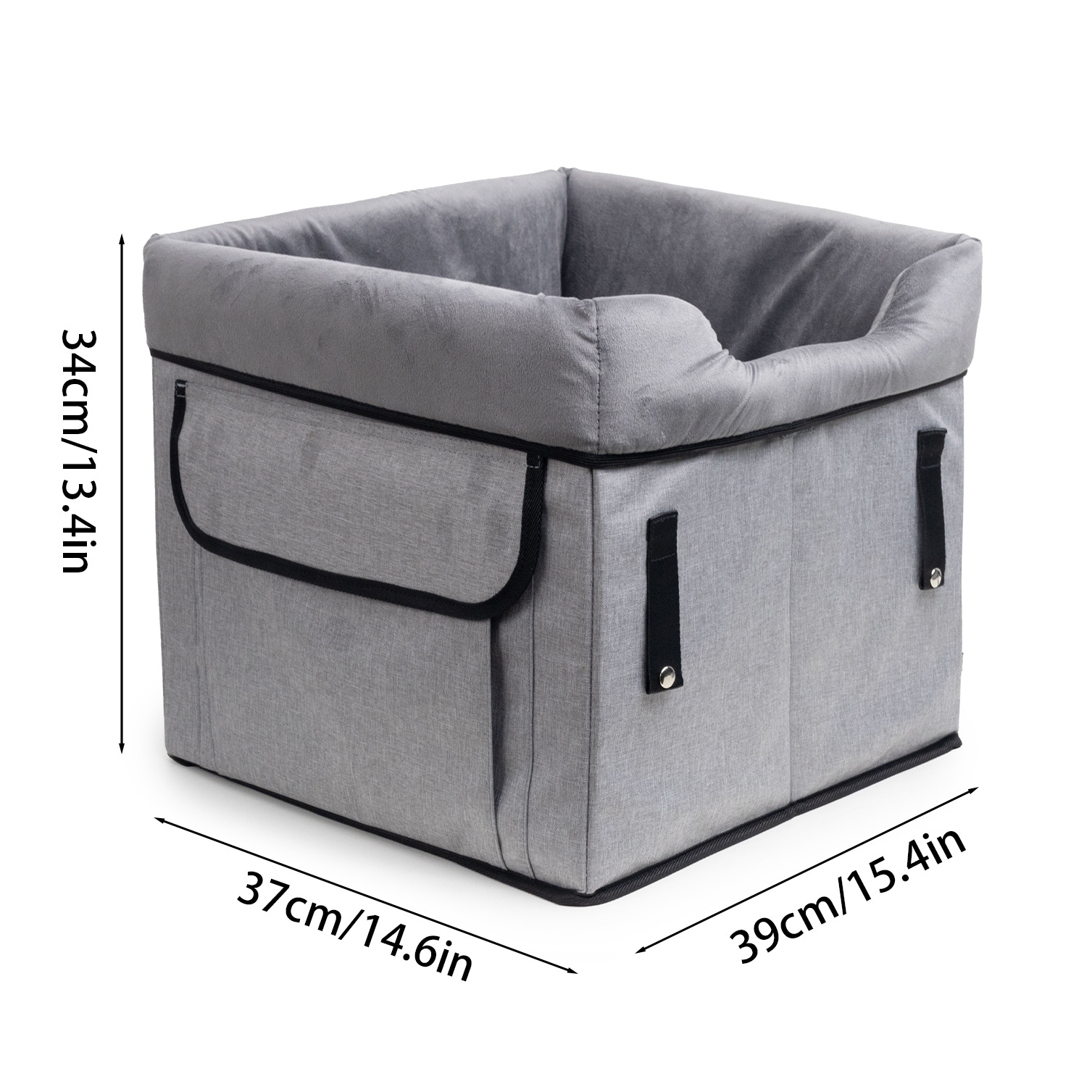 Black Car Pet Pad - Portable Dog Booster Seat for Safe and Comfortable Travel — image 6