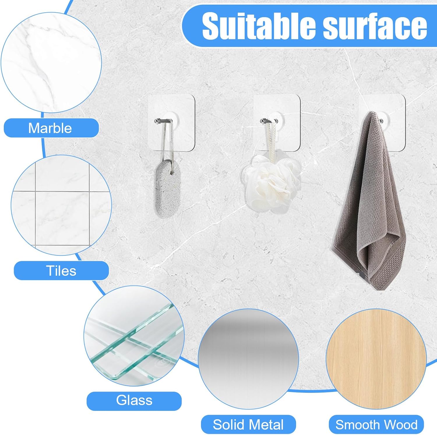 20 PCS Quick Stick Studs for Hanging Adhesive Wall Hooks Wall Hangers Self Adhesive Hooks Without Nails Screw Free Sticker, Seamless Screws for Mount, Reusable โ image 5