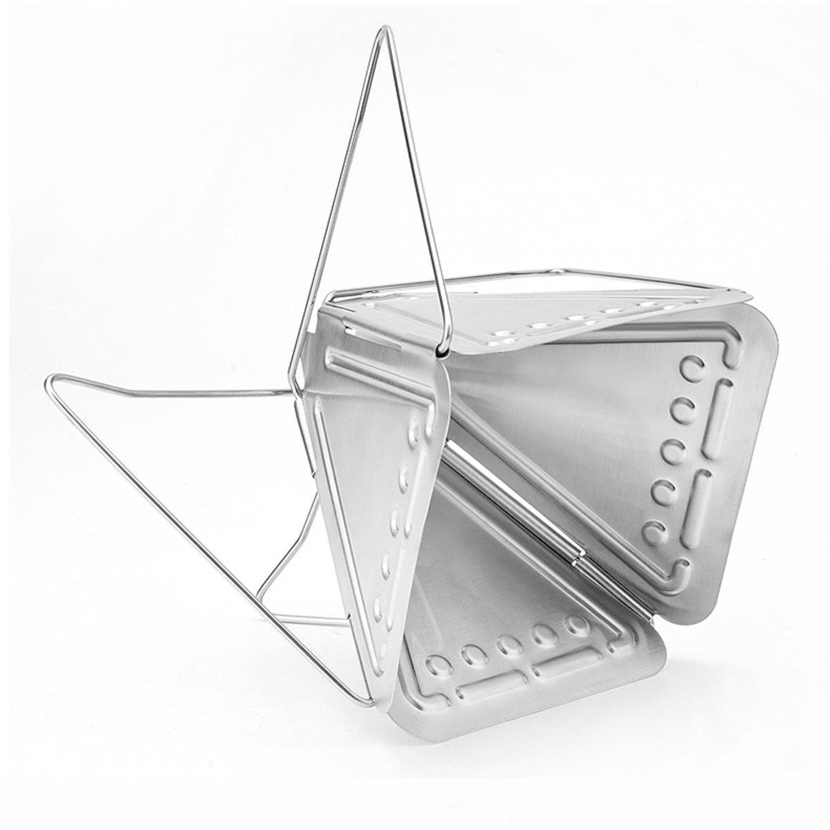 Stainless Steel Pour-Over Collapsible Coffee Drip, Durable, Portable, Easily Foldable, Camping, Backpacking — image 4