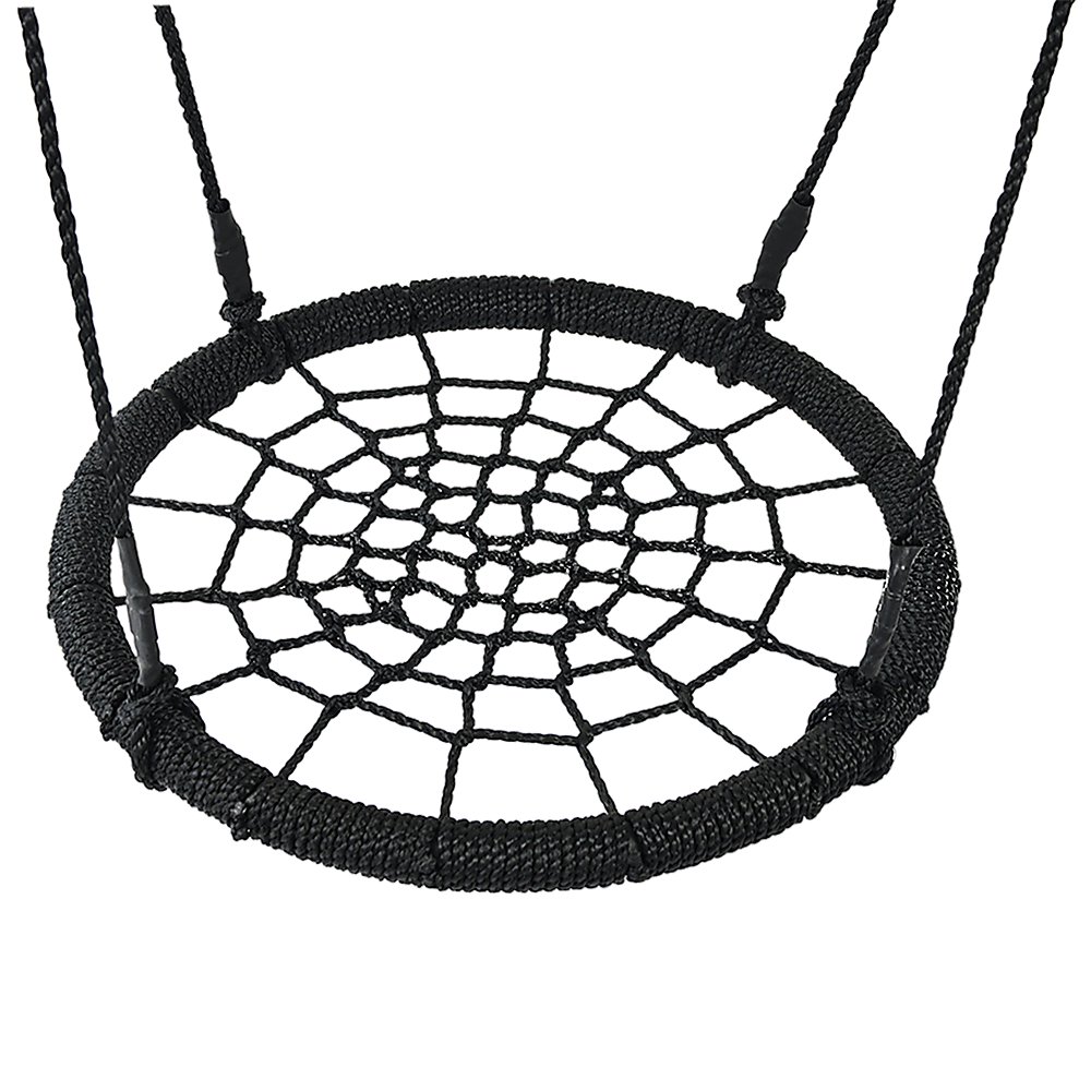 Kids Rope Swing Round Outdoor Birds Crows Nest Spider Web Swing Seat 65cm โ image 4