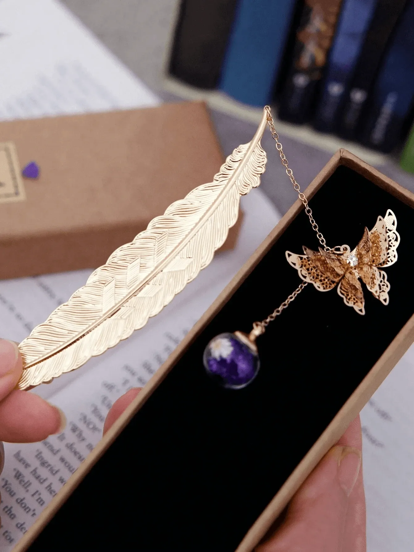 1pc Butterfly Bookmark Elegant Reading Accessories For Book Lovers Writers Readers Ideal Birthdays Graduations Valentine s Day Mother s Day Gift — image 3