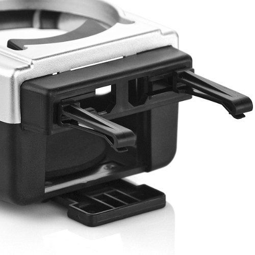 New Black Sliver Clip-on Car Truck A/C Mount Cup Holder Drink Water Coffee Bottle Can Auto Drink Holder Car Air Vent Cup Holder — image 5