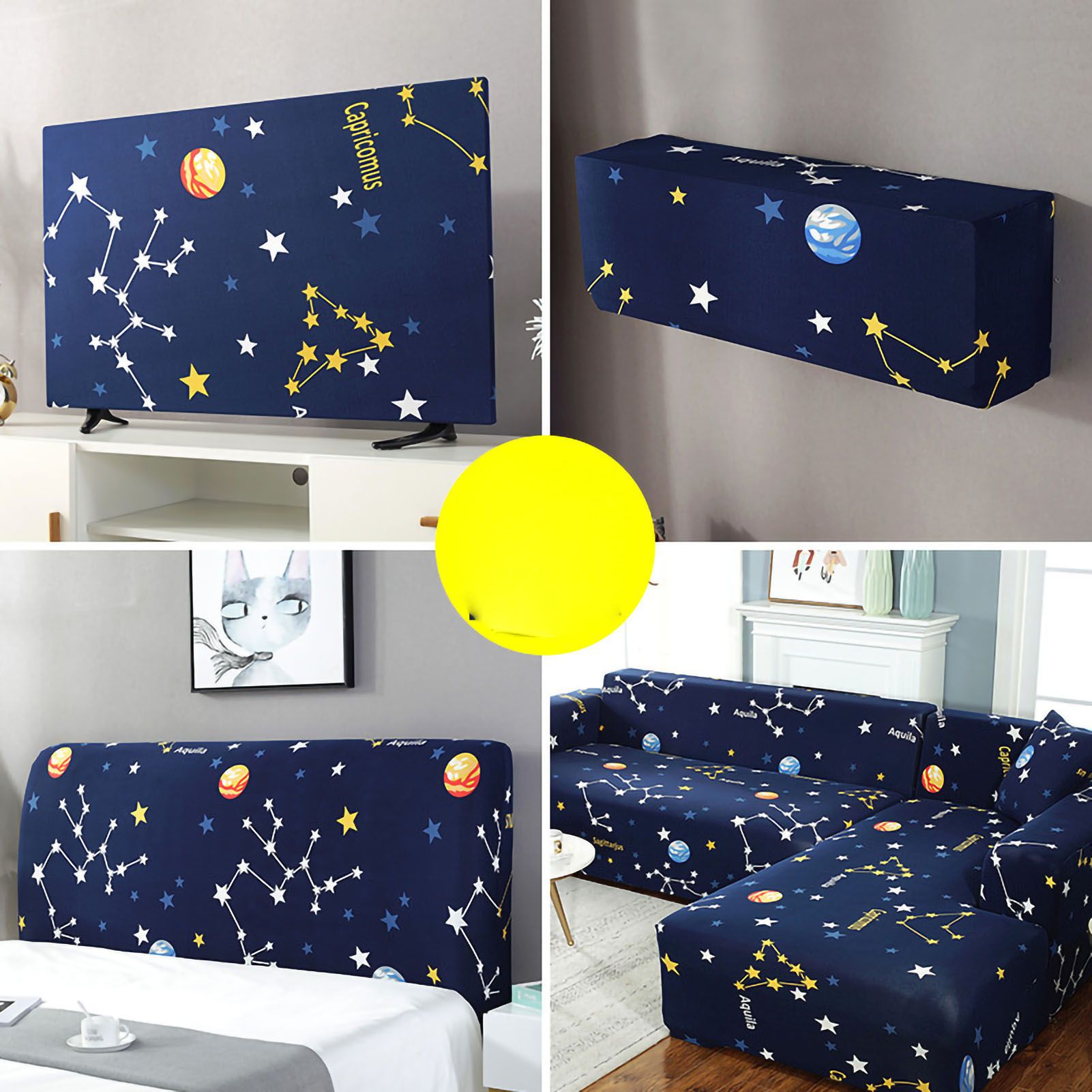 TV Cover Weatherproof Dustproof Universal Elastic Hanging Television Protector for Home Type 4 42in — image 4