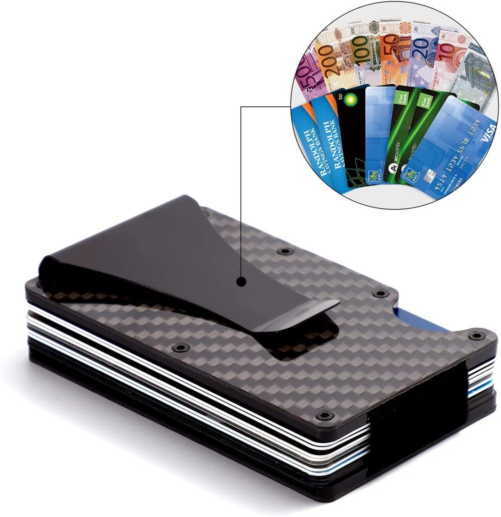 Best selling product!!! Carbon fiber RFID Card holder Black - Christmas gift One size — image 5