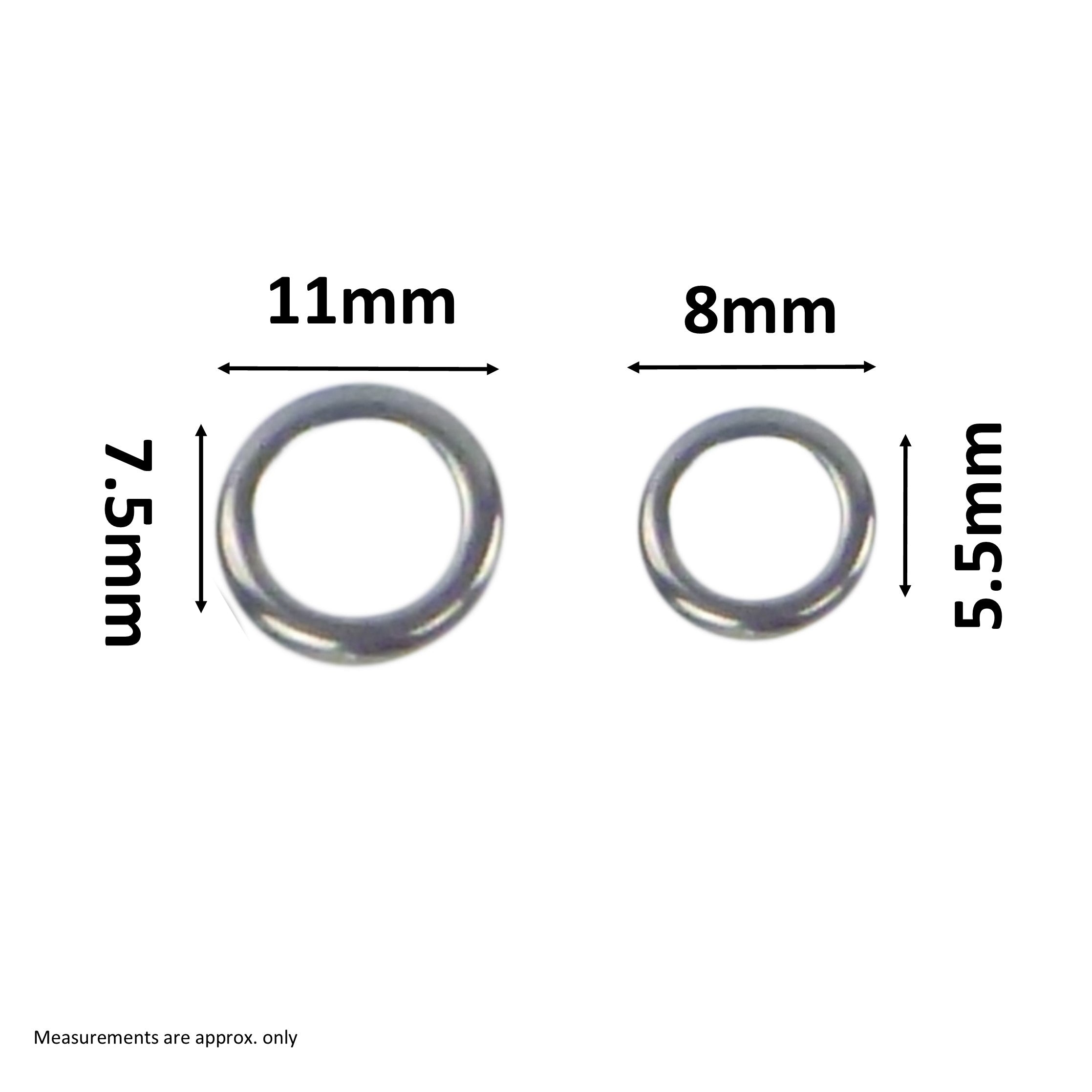 Swimerz Solid Jigging Rings, 11mm, 20 pack — image 2