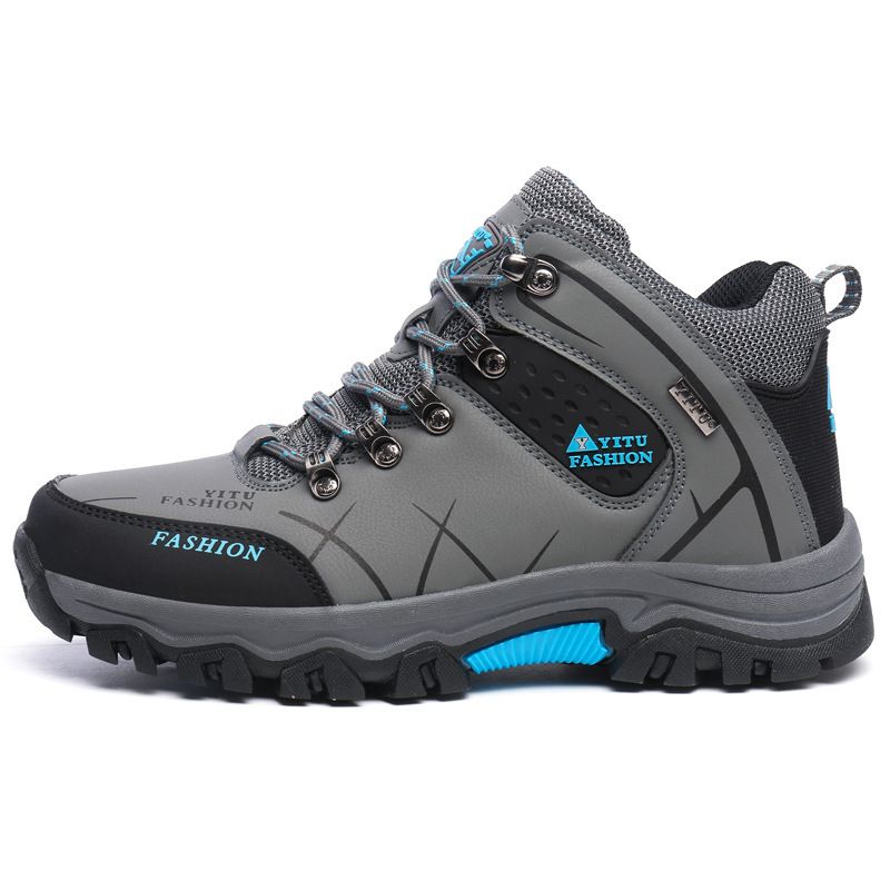 Men Hiking Shoes Waterproof High Top Size 47 8528 black cotton high-top shoes 39 โ image 5