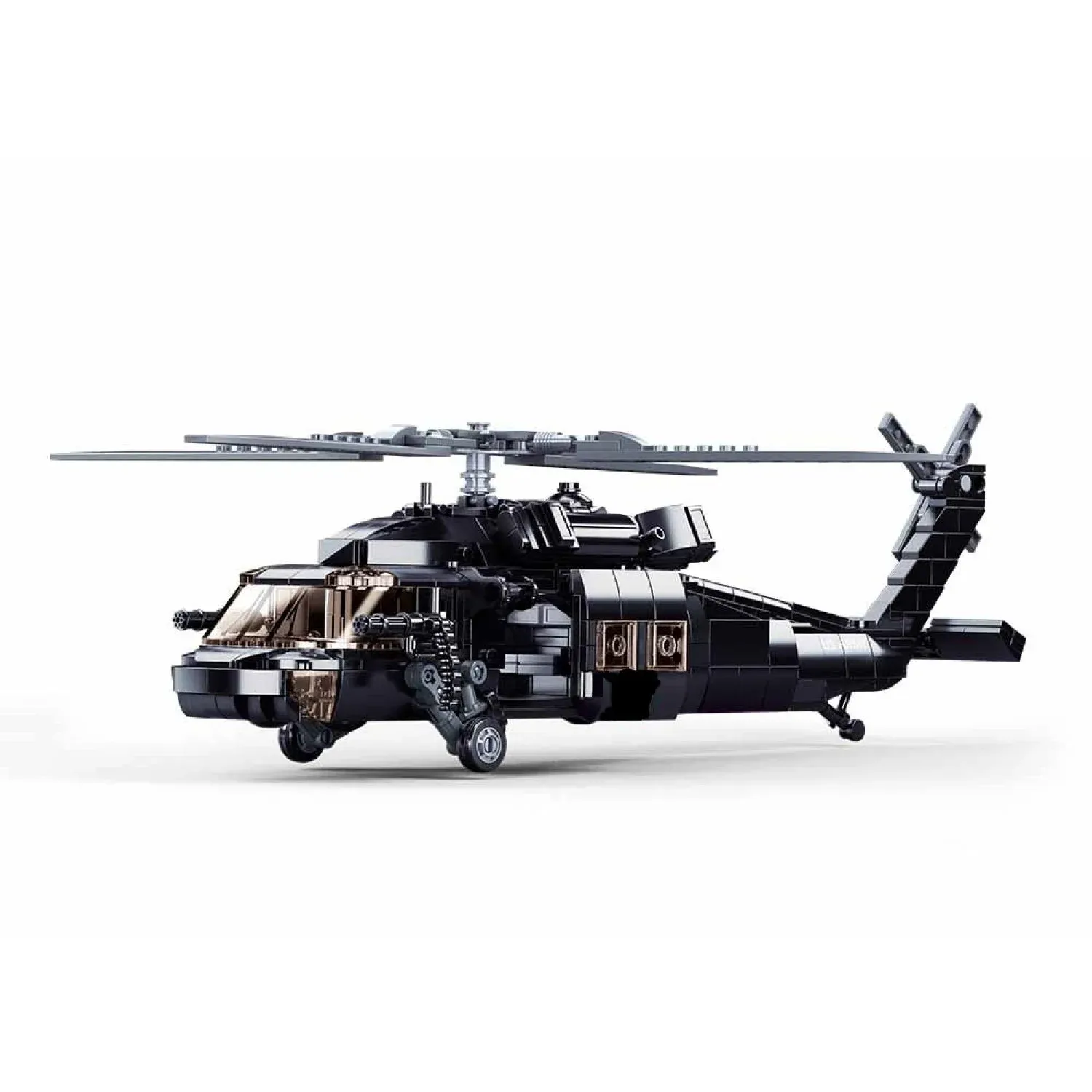 Sluban B1012 Model Kit UH60 Black Hawk Medical Rescue Helicopter US Army MEDEVAC Air Force Military Building Blocks DIY โ image 3