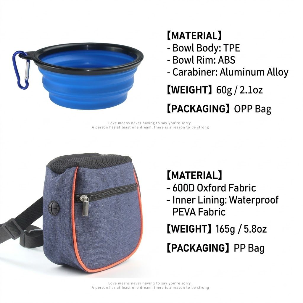 Professional Dog Training Waist Bag with Collapsible Portable Bowl – The Ultimate Hands-Free Walking Companion for Treats, Toys, Waste Bags and Hydration — image 5