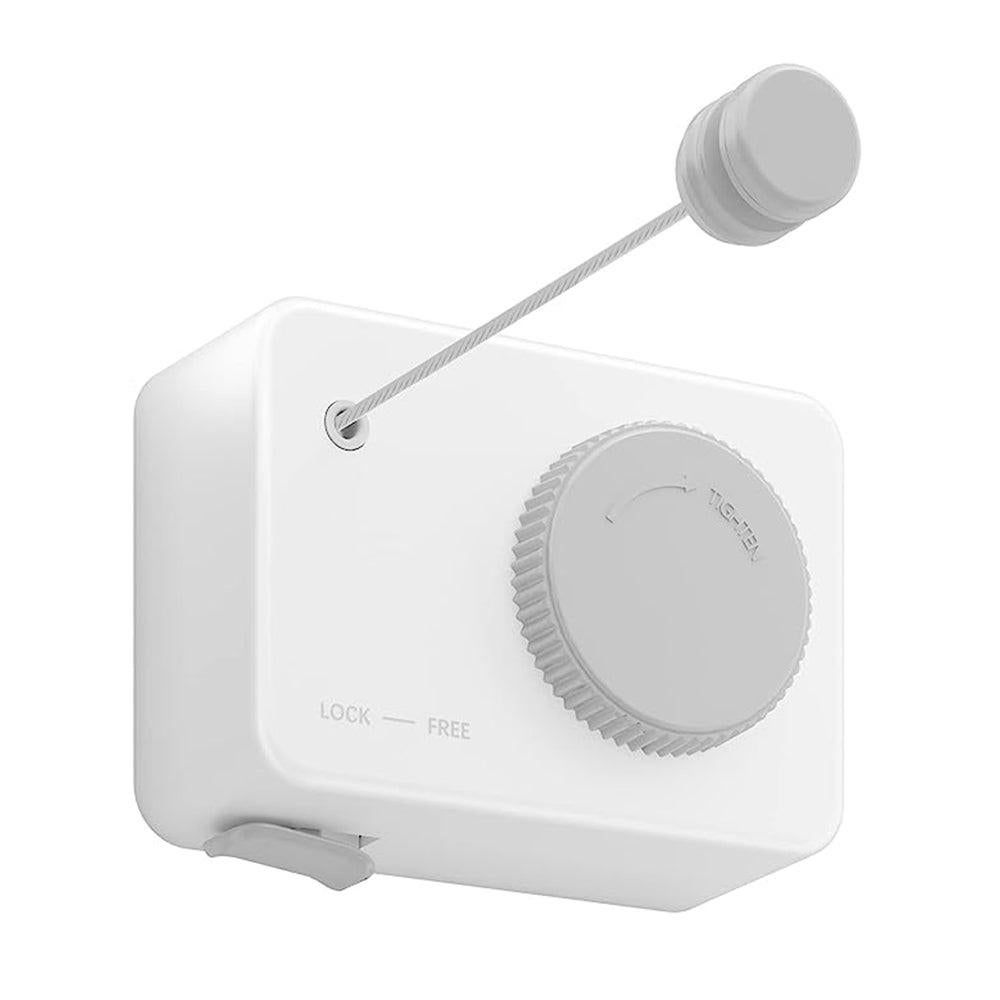 Retractable Clothes Line Wall Mounted Laundry Line for Indoor Balcony White