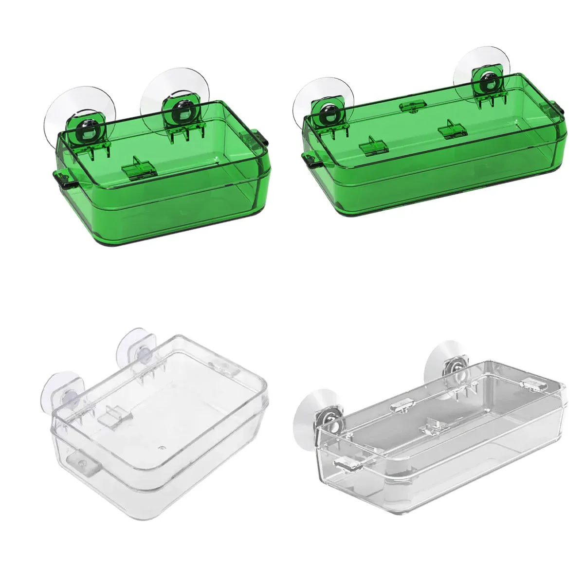 Suction Cup Reptile Feeder Dish Anti-escape Reptile Feeder For Snakes Turtles - Transparent - 6x9x2.5cm โ image 3