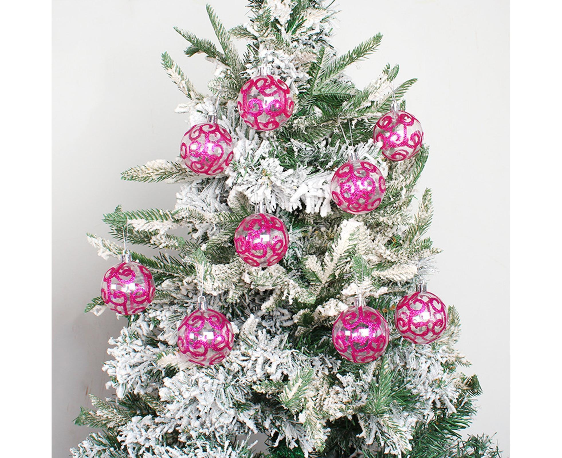 9Pcs Xmas Tree Balls for Home-Purple — image 2