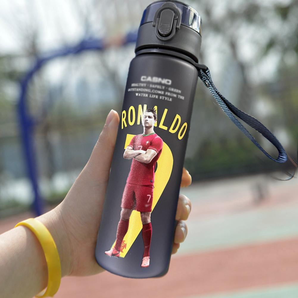Ronaldo Sport Water Bottle with Blender Ball - BPA-Free Protein Shaker Cup B 560ml — image 5