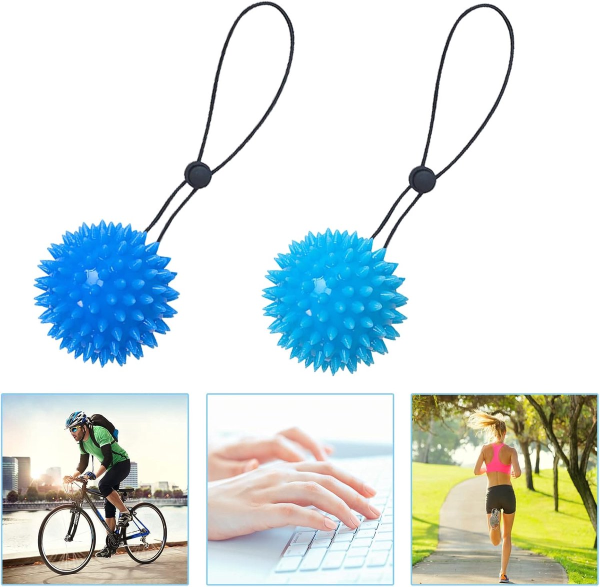 Massage ball - Professional massage balls - Portable Finger trainer - Myofascial ball - Exercise ball - Fitness ball Hedgehog ball - Foot massage - Muscle — image 4