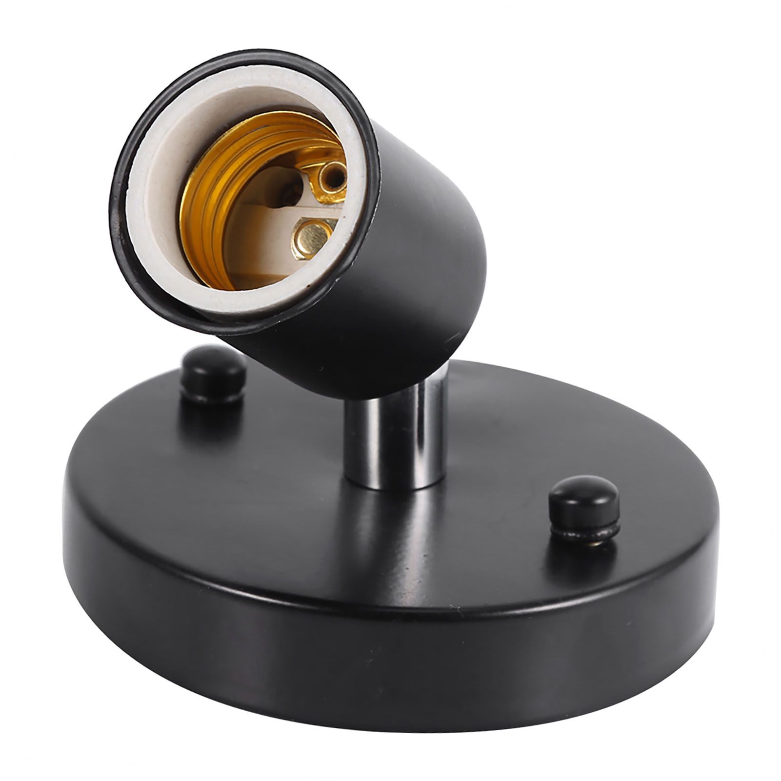 E27 Modern Vintage Ceiling Light Wall Mounted Lamp Bulb Holder Socket 180° Rotating Black — image 3