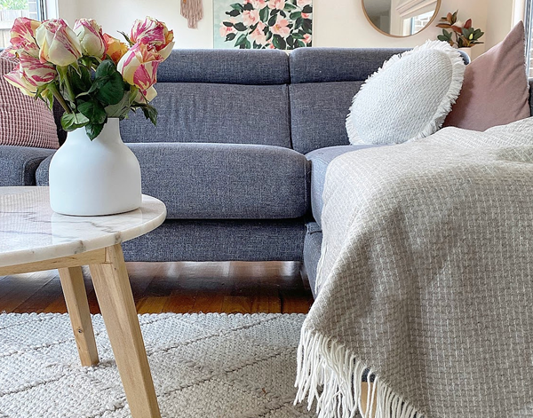 Chiswick Throw - Merino Wool/Cashmere - Beige โ image 3
