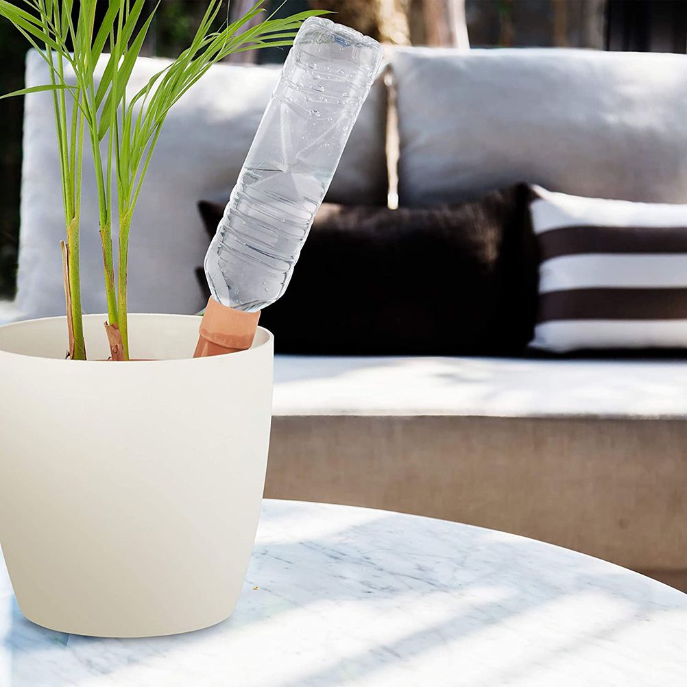 4Pcs Cone Watering System Set Garden Watering Stakes Ceramic Clay Cones — image 4