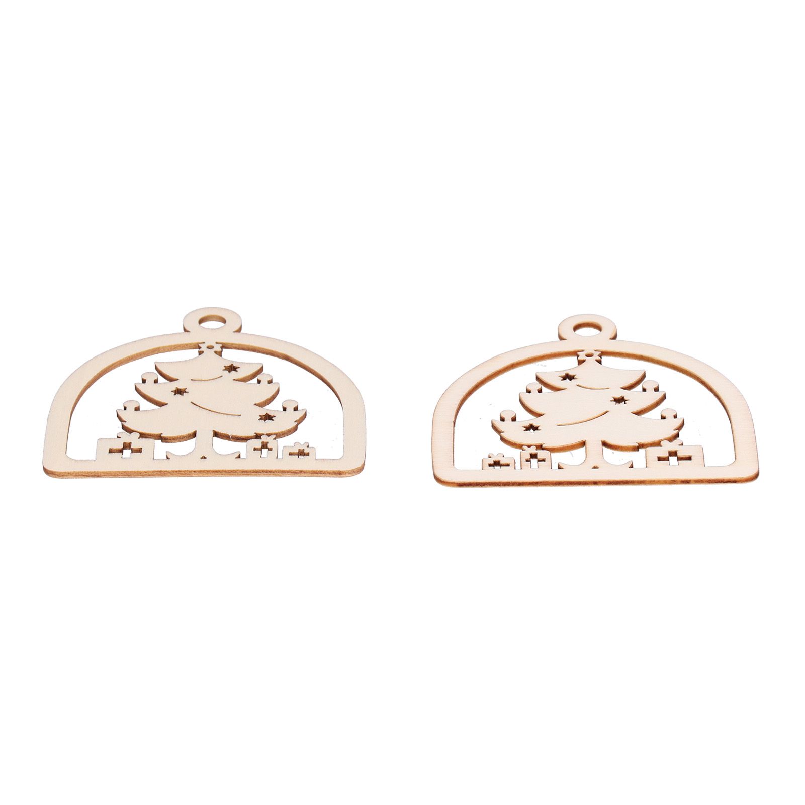 2Set Boxwood Hollow Tree Hanging Ornaments Small Decorative Handcraft for Festival Decoration — image 6