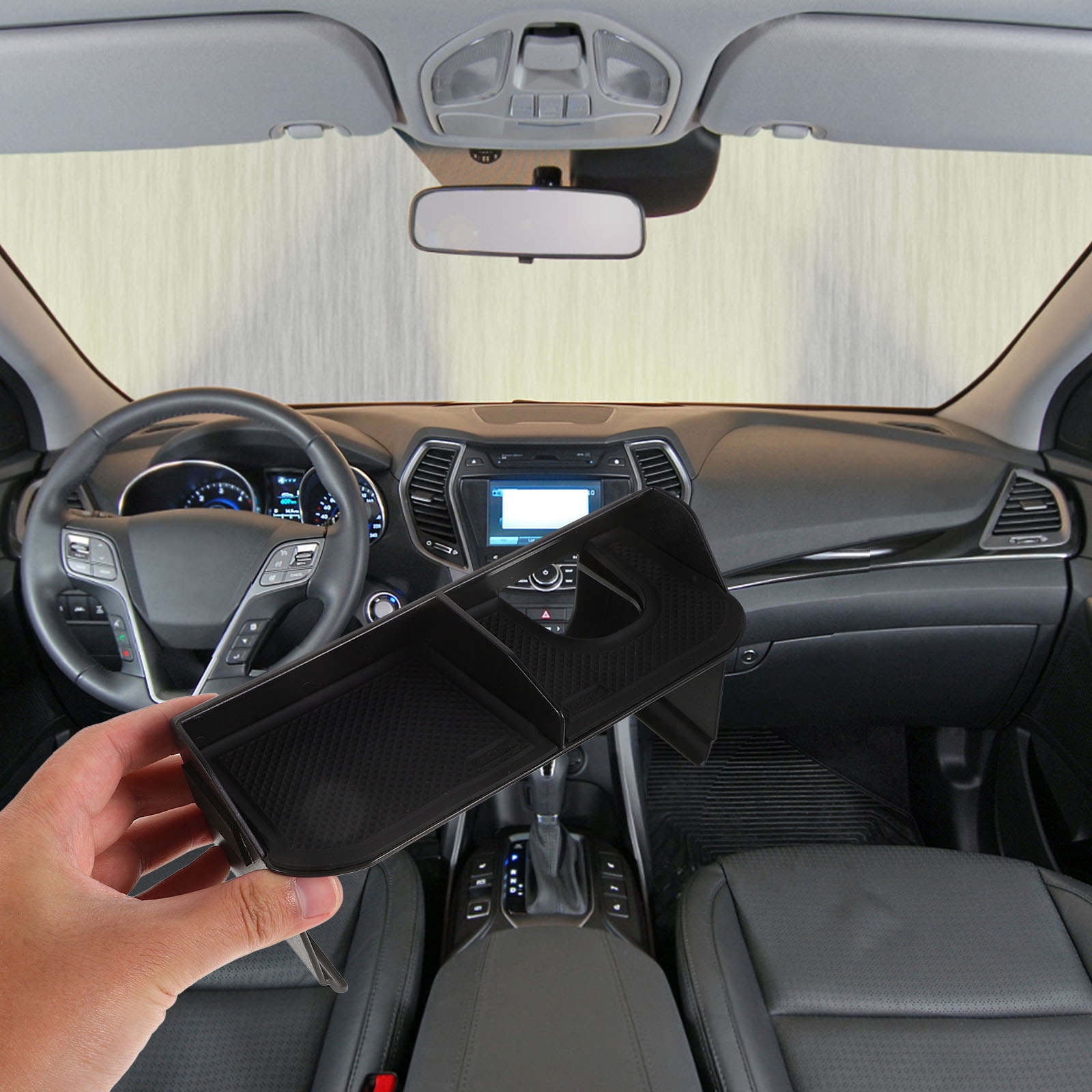 1Pack Car Center Console Storage Tray Multi-Compartment Design Large Capacity Storage 7.7 × 3.5 × 3.1in