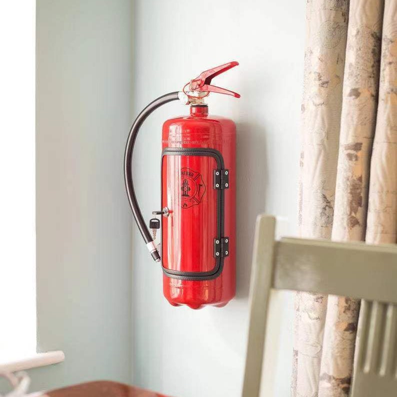 Fire Extinguisher Minibar Wine Cabinet Perfect Gift for Men black โ image 4