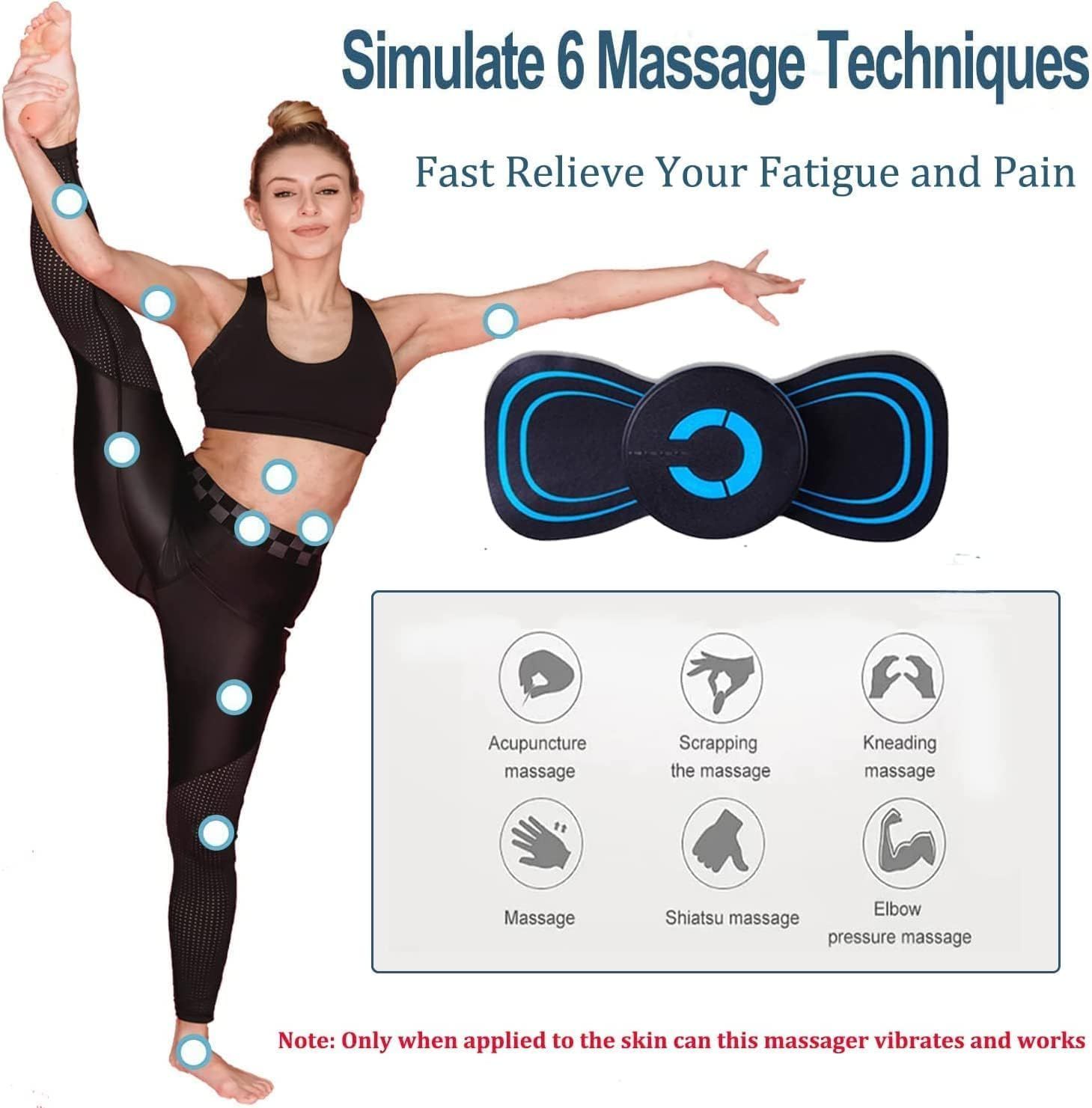 Whole Body Mas-ager, Mini Neck and Cervical Vertebra Mass-ager, Portable Mat for Back and Shoulder, Adjustable Relief for Arms(1PCS) — image 3