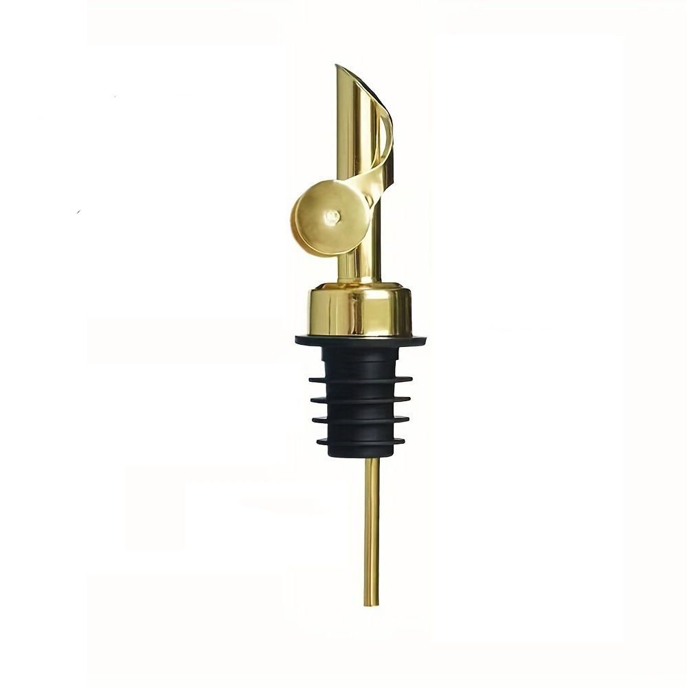 4PCS Liquor Pour Spout Made of Stainless Steel with Automatic Anti-Oxidation Mechanism, Bottle Pourers for Alcohol, Olive Oil