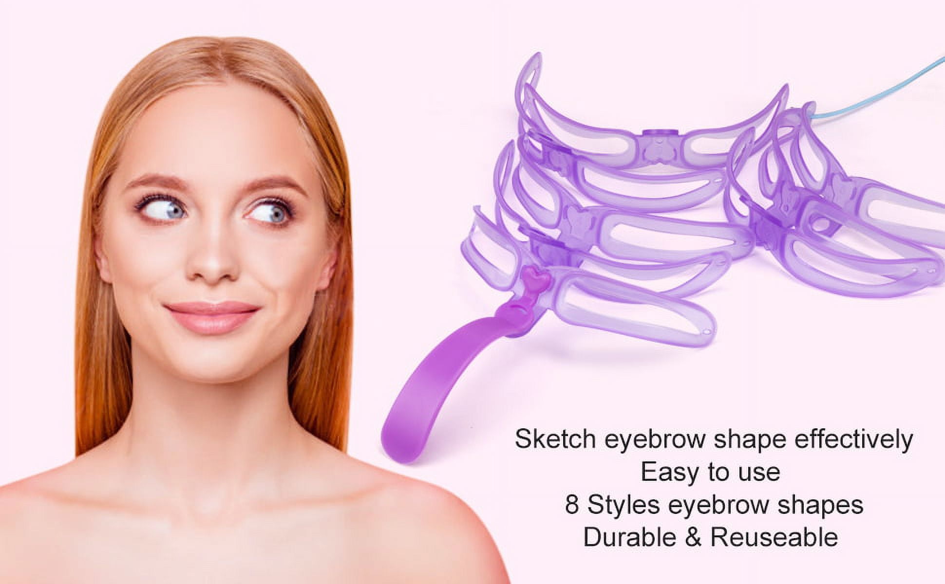 Eyebrow Stencils, Eyebrow Template, 8 Styles Reusable Eyebrow Stencil โ image 6
