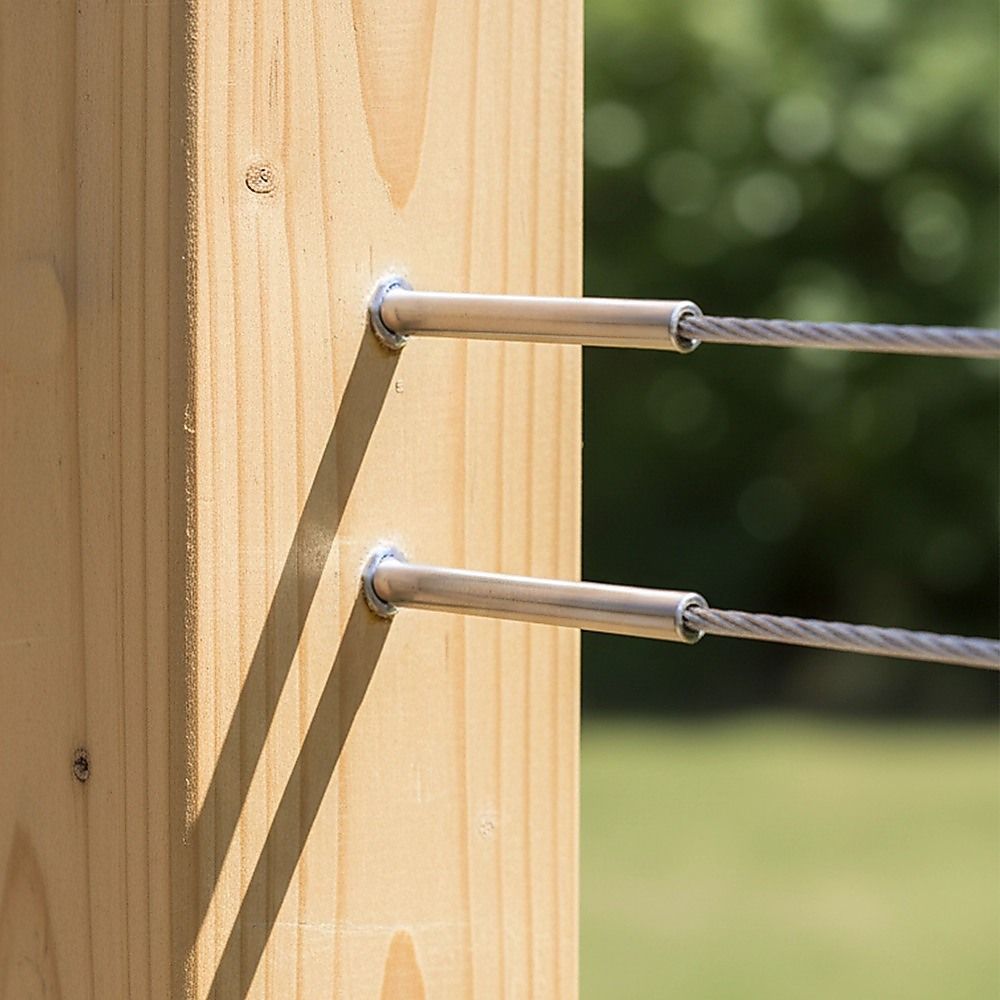 Stainless Steel DIY Rope Balustrade Kit 3.2mm Swage 2 x Lag Screw Term - 10 pack โ image 2
