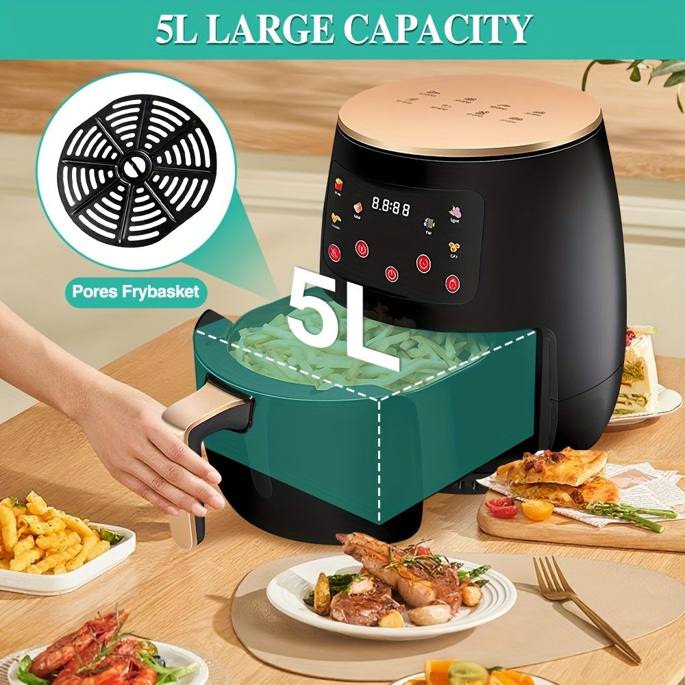 "5L Intelligent Touch · Healthy Fresh Cooking Air Fryer (Pre-set Menu / 360° Hot Air / No Oil Light Car)" — image 2