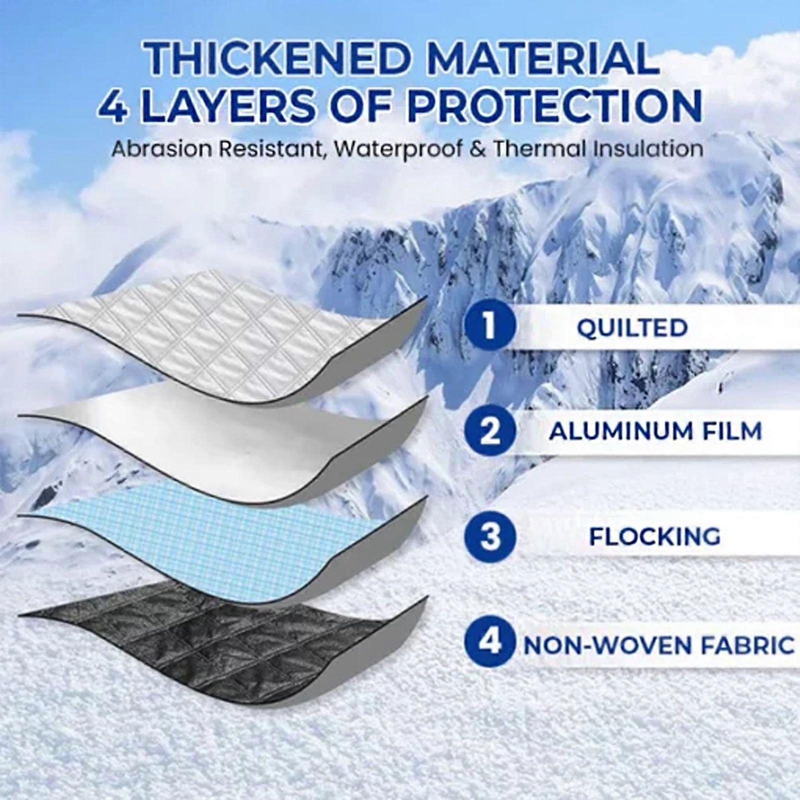 Vehicle Windshield Snow Cover with Magnetic Attachment 140x94cm Frost Ice UV Protection Easy Installation Fits Most Cars โ image 4