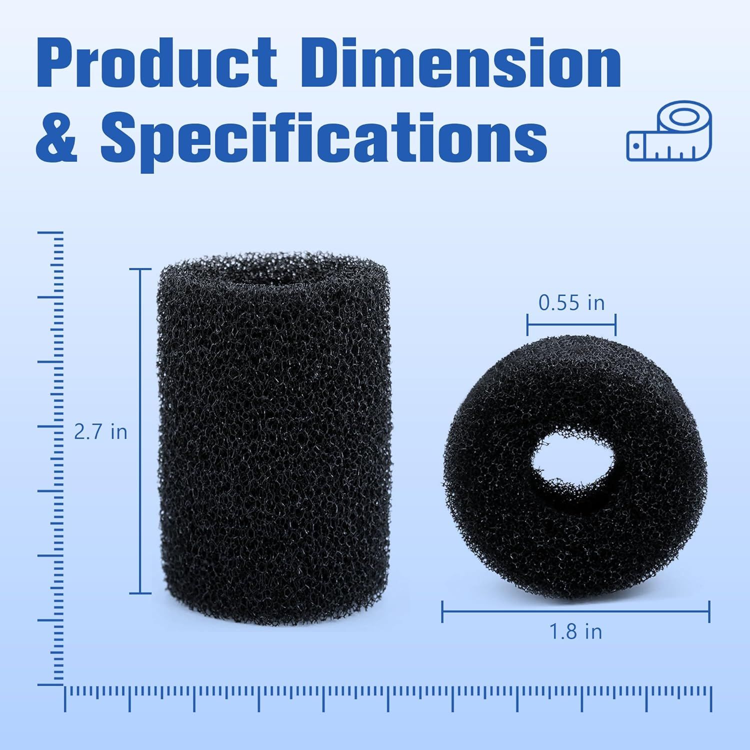 10 Pack Tail Scrubber Replacement or Polaris 280 360 180 380 480 3900 Pool Cleaner Parts, Sweep Hose Scrubber — image 2