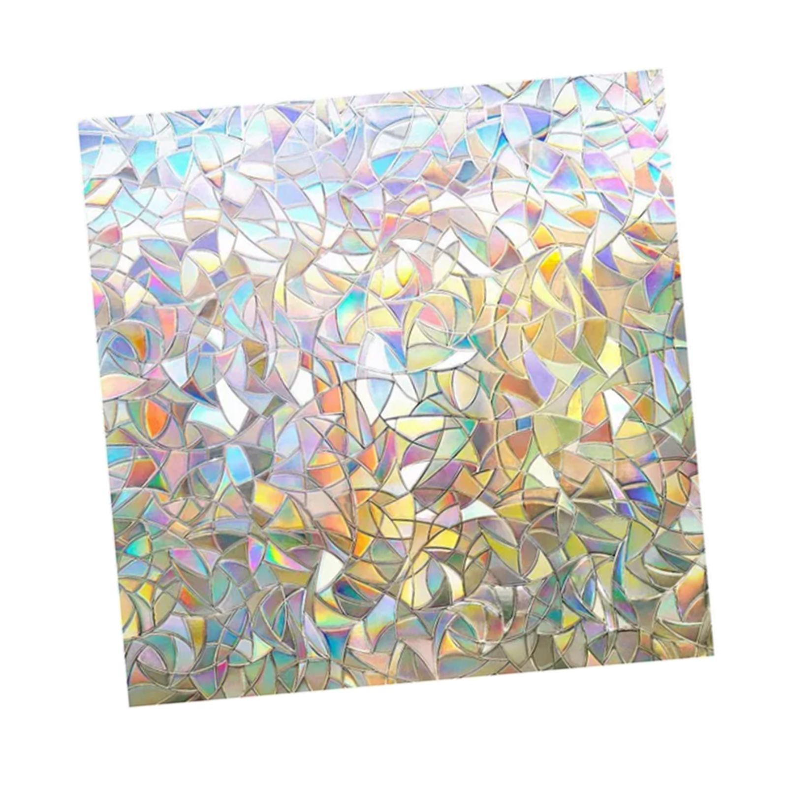 45x200cm Decorative Window Privacy Film 3D Rainbow Window Film Static Cling Window Sticker — image 2