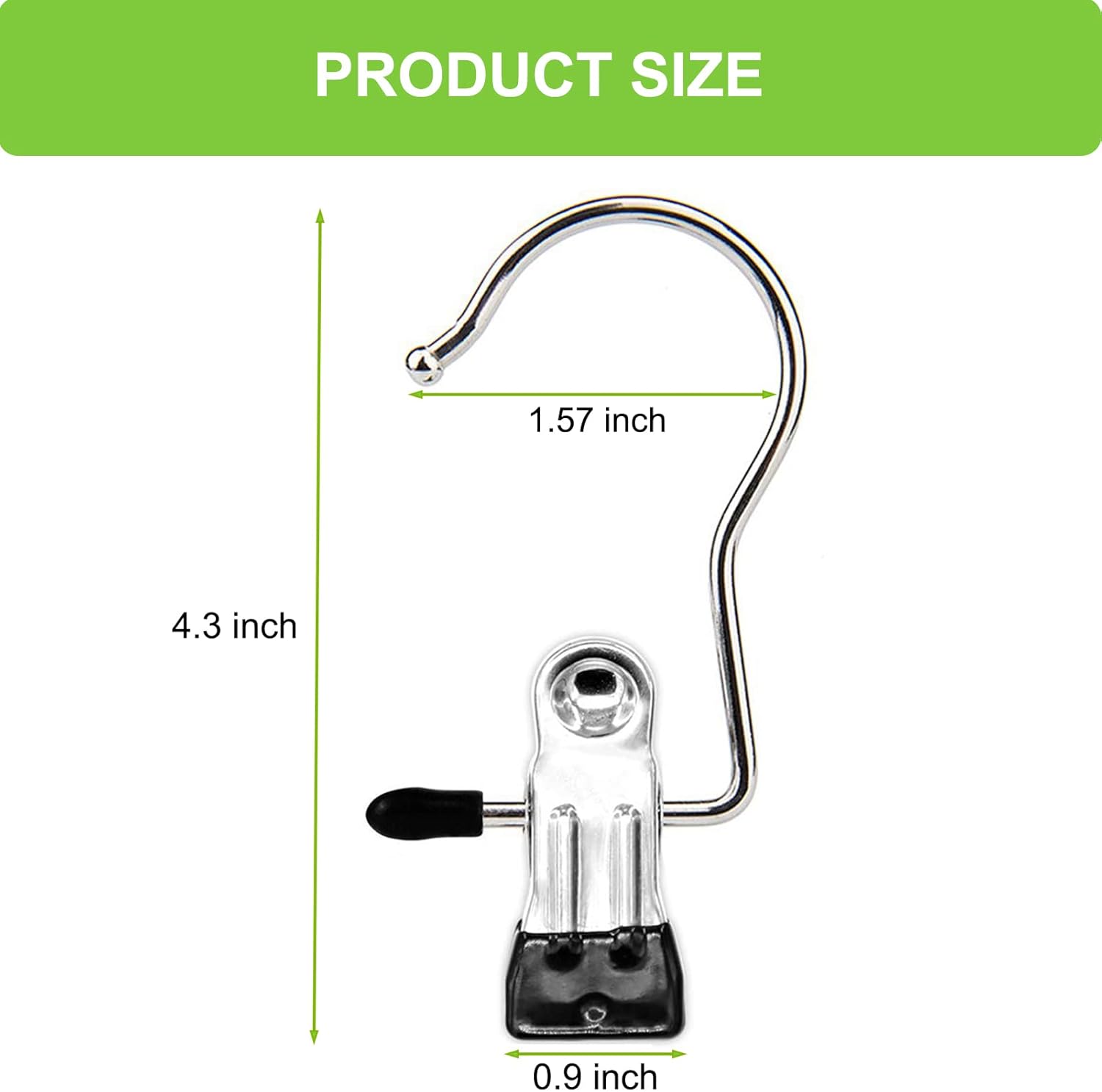Boot Hangers Clips, 16 Pack Laundry Hooks Hanging Clips Clothes Pins Closet Hanger Organizer Clamps Socks Towel Clips Heavy Duty Clothespins Bulk Hanger Clips — image 2