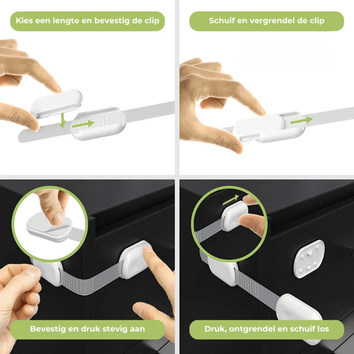 Mogi Products - Child Locks - 10 Pieces - For Cabinets and Drawers - Cabinet Safety - Safety Locks - Adhesive — image 6