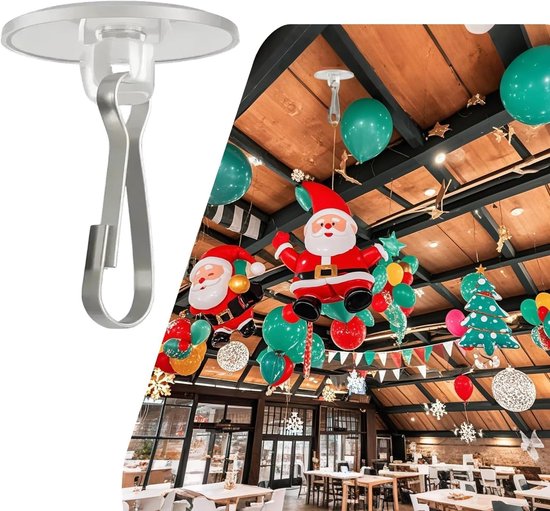 Hooks - (100 pieces per pack) - Self-adhesive hooks - Self-adhesive ceiling hooks - Super strong adhesion - Small and transparent - Will not damage walls - No